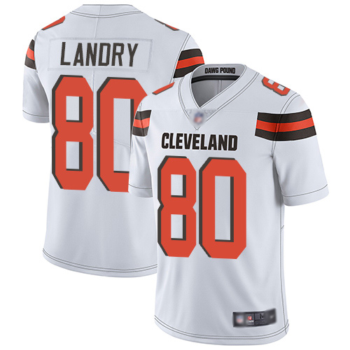 Cleveland Browns Jarvis Landry Men White Limited Jersey 80 NFL Football Road Vapor Untouchable